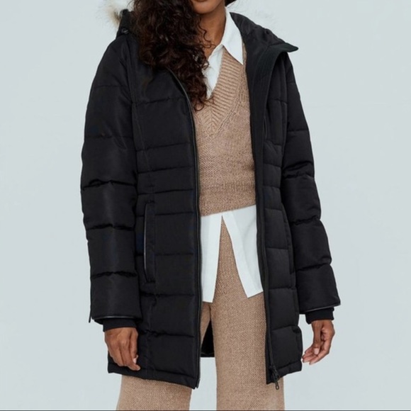 Noize Harper Quilted Faux Fur Trim Parka - Picture 3 of 8